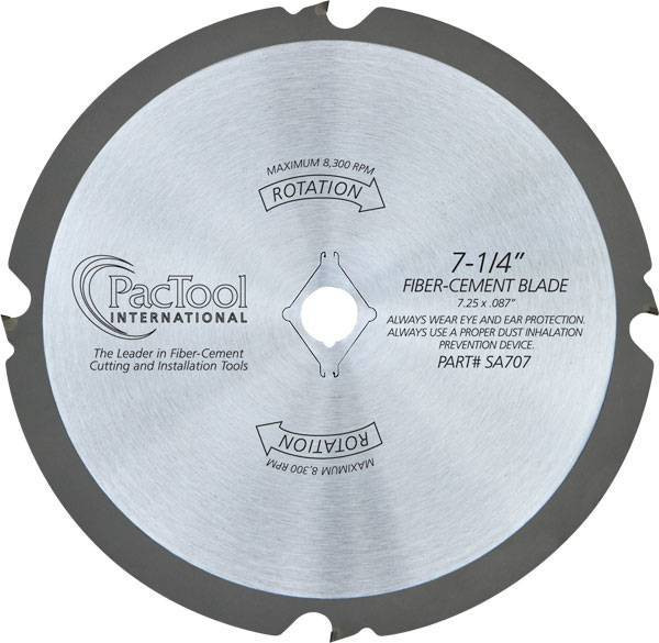 SA707 7-1/4” Fiber-Cement Blade 